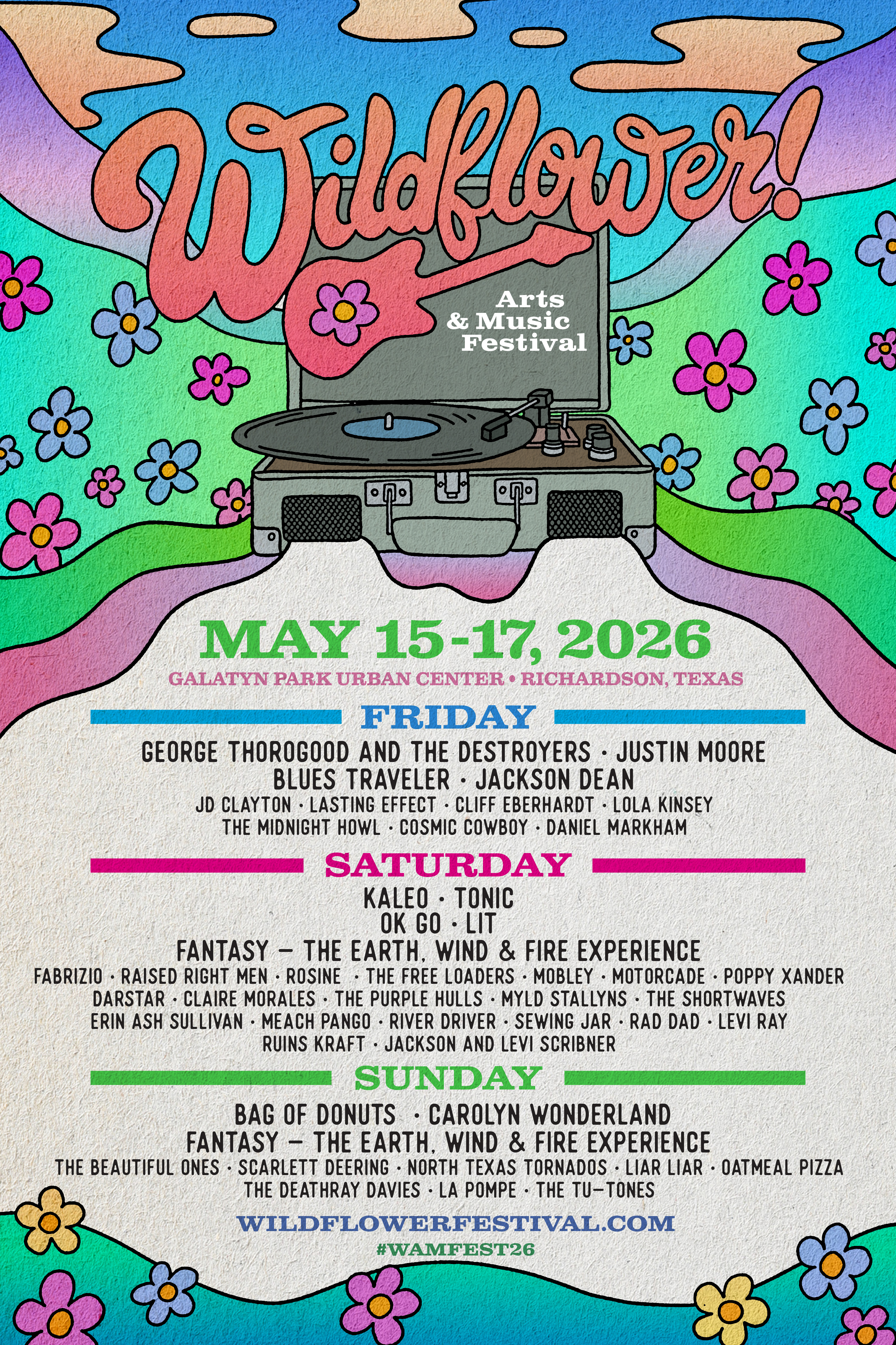 Wildflower! Arts & Music Festival 2026